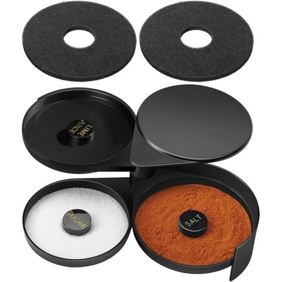 3 tier margarita salt rimmer set cocktail sugar lime bar tool drink garnish - Picture 7 of 7